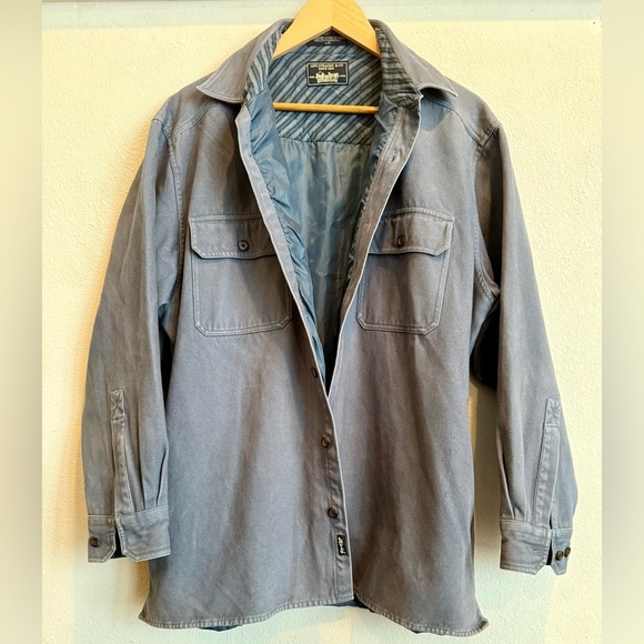 Vintage Levi’s Gray Lined Overshirt Jacket Shacket Men’s L Workwear 90s Y2K - Picture 10 of 11